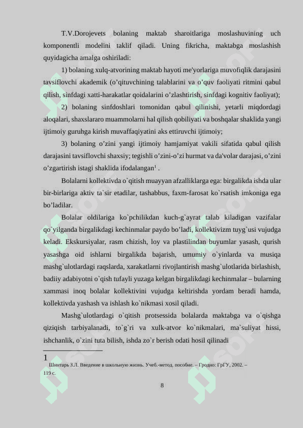 olti yoshli bolalarni maktab ta`lim jarayoniga arifmetik jihatdan tayyorlashning tayyorlashning pedagogik-psixologik asoslari 8