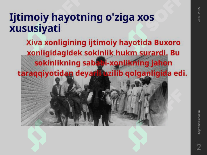 Xiva xonligining ijtimoiy-iqtisodiy hayoti 2