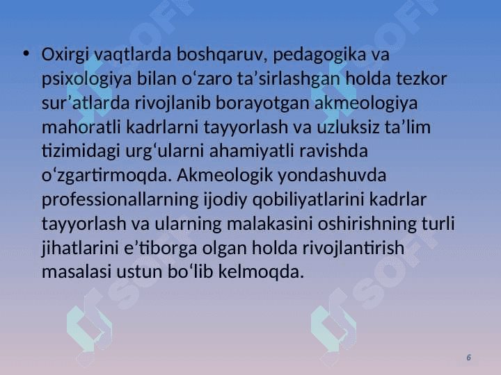 Pedagogik akmeologiya 6