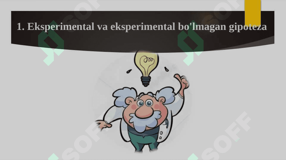GIPOTEZA VA ULARNI TEKSHIRISH 3