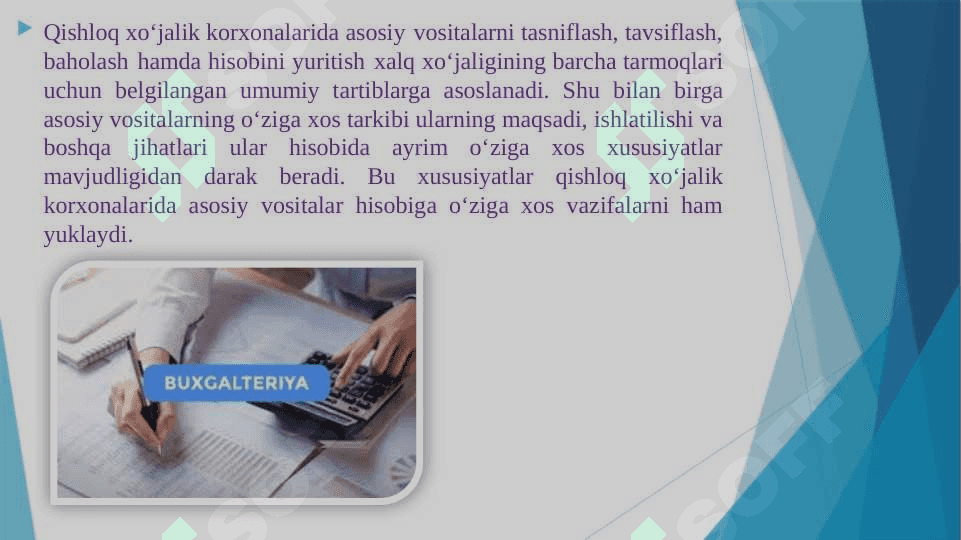 Qishloq xòjalik korxonalarida asosiy vositalar xisobi 3