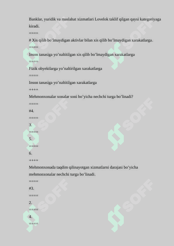Marketing, brending yakuniy test savollari 3