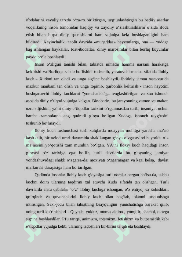 Qadimiy diniy e’tiqodlar 8