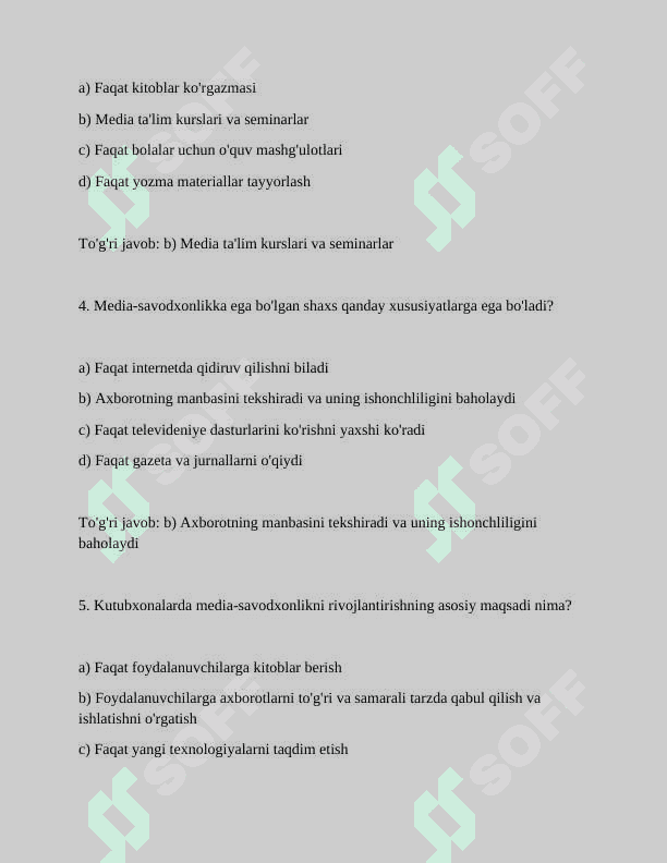 Kutubxonaning media ta'lim, mediasavodxonlikdagi muhim ahamiyati 2