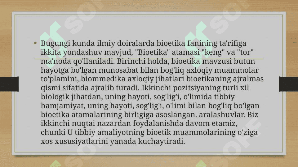 BIOETLAR VA BIOETIKA FANINING OBYEKTI 7
