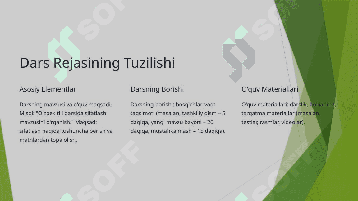 Tayyor dars rejasini baholash 2