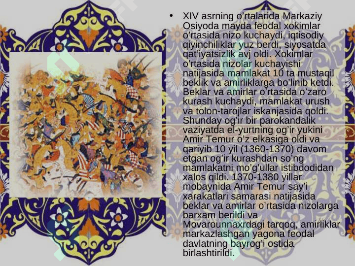 XIV asrning ikkinchi yarmi XVI asrlarda ta'lim tarbiya. 5