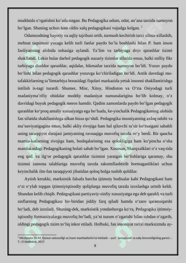 PEDAGOGIKA  VA IJTIMOIY  PEDAGOGIKA KATEGORIYALARI 8