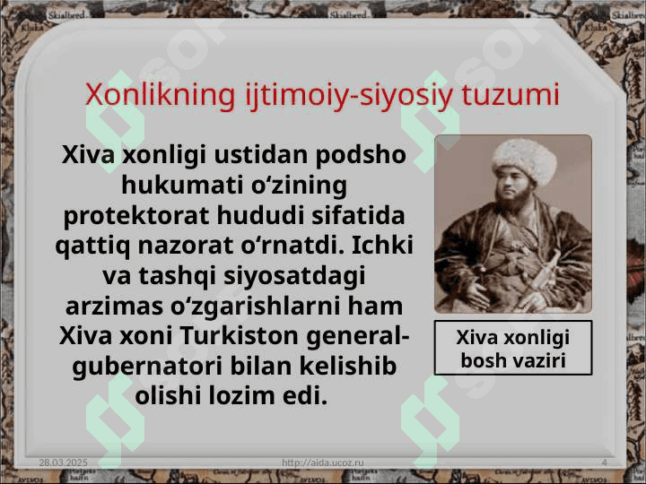 XIVA XONLIGIDA DIPLOMATIK ALOQALAR. 4