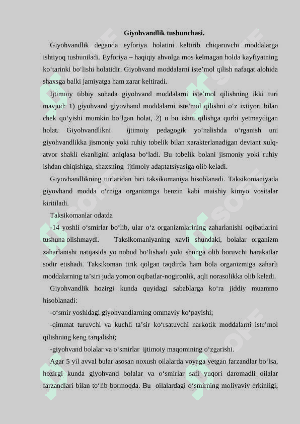 Giyohvandlik deviant xulq shakli sifatida 3