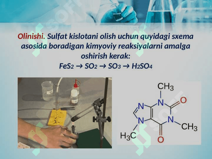 Sulfat kislota. 4