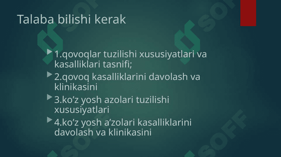 Qovoq kasalliklari 3