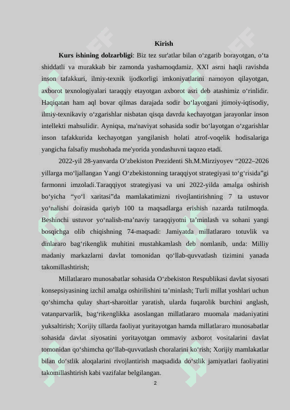 O'ZBEKISTONDA MILLATLARARO BAG'RIKENGLIK SIYOSATINING HUQUQIY ASOSLARI 2