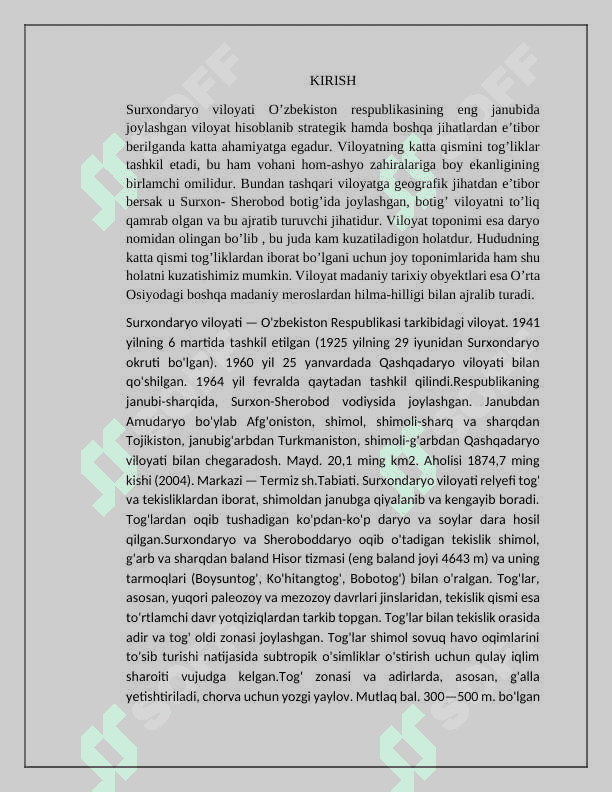 Surxondaryo viloyati  o’lkashunosligi 2