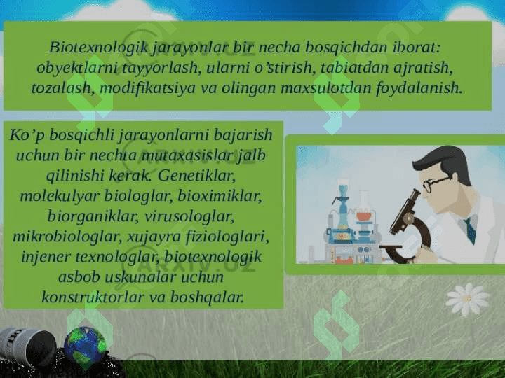 biotexnalogiya fanining rivojlanish tarixi 4