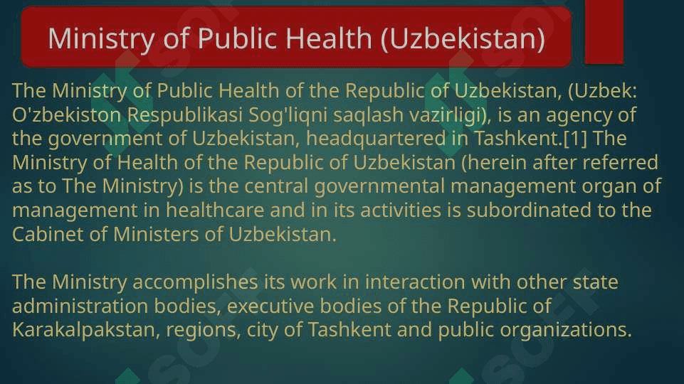 Public Health Service in Uzbekistan 2