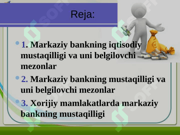 MARKAZIY BANKNING MUSTAQILLIGI 2