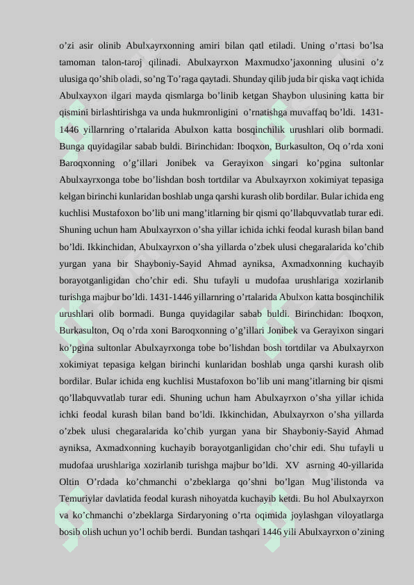 Kamoliddin Binoiyning Shayboniynoma asarining tarixiy ahamiyati 8
