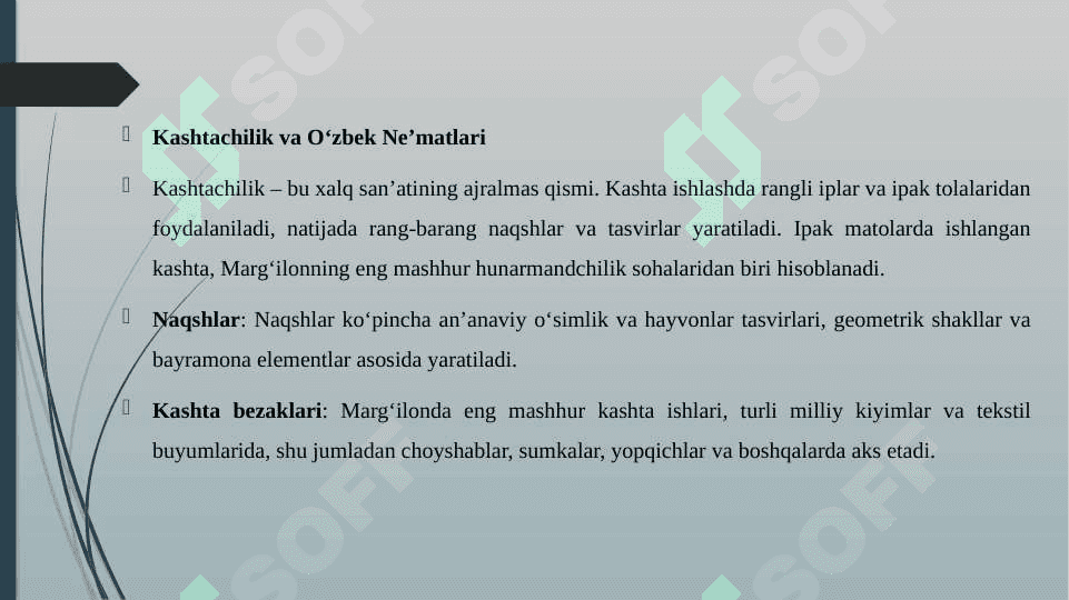 MARGʻILON HUNARMANDCHILIK MARKAZI 8
