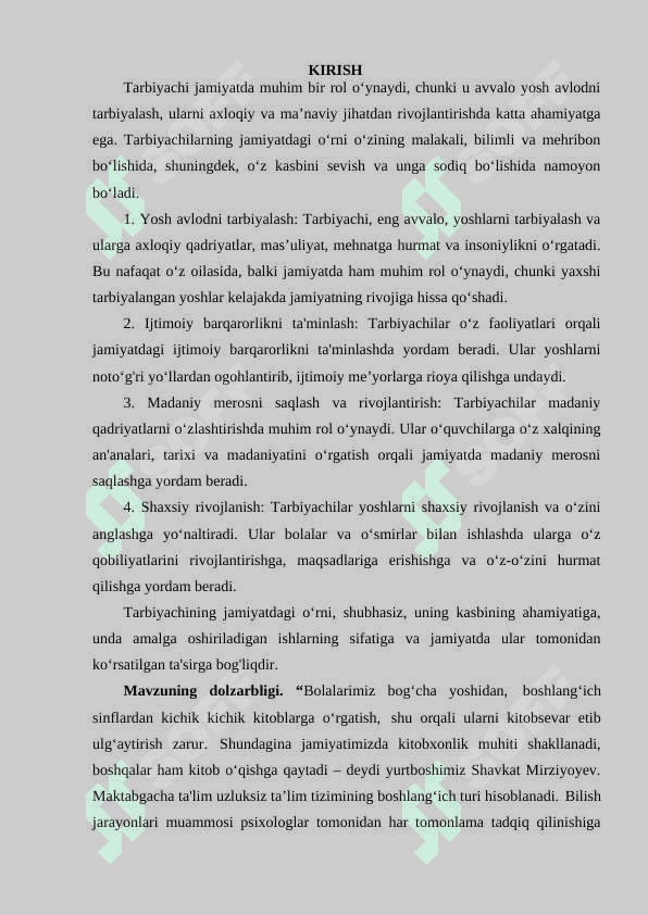 TARBIYACHI VA UNING JAMIYATDA TUTGAN O‘RNI 3