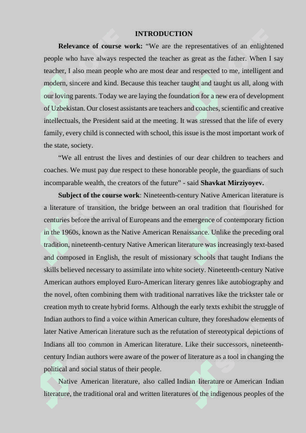 HISTORY OF NATIVE AMERICAN LITERATURE 3