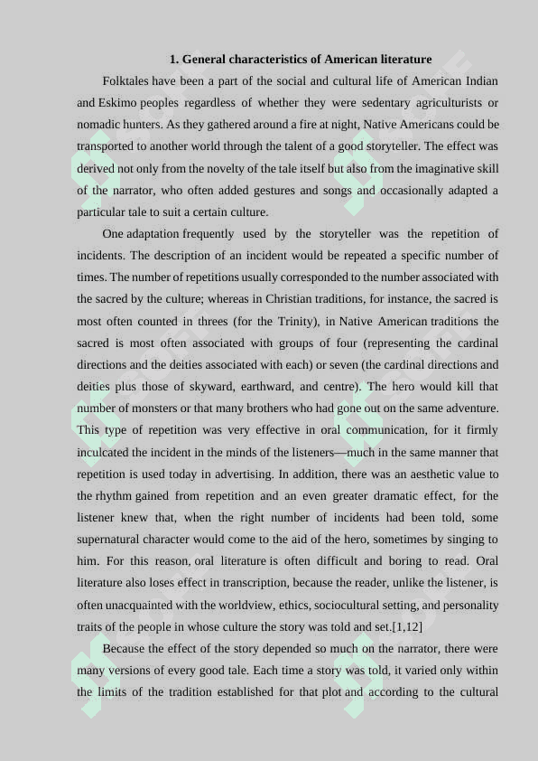 HISTORY OF NATIVE AMERICAN LITERATURE 5