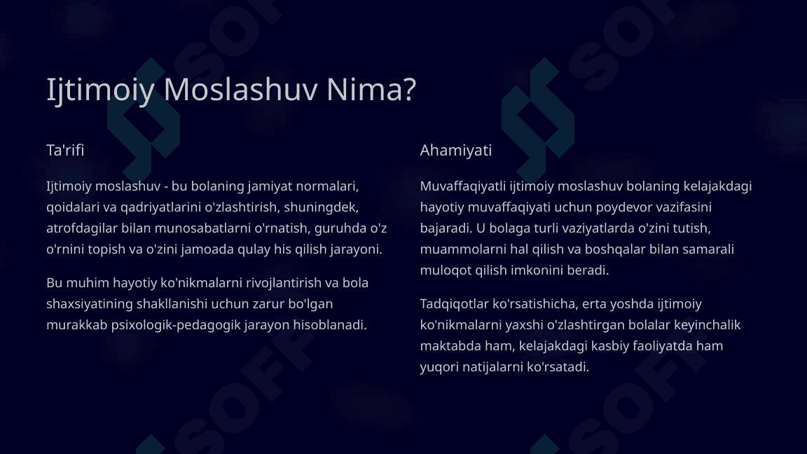 Maktabgacha va Boshlang'ich Ta'limda Ijtimoiy Moslashuv Usullari 3