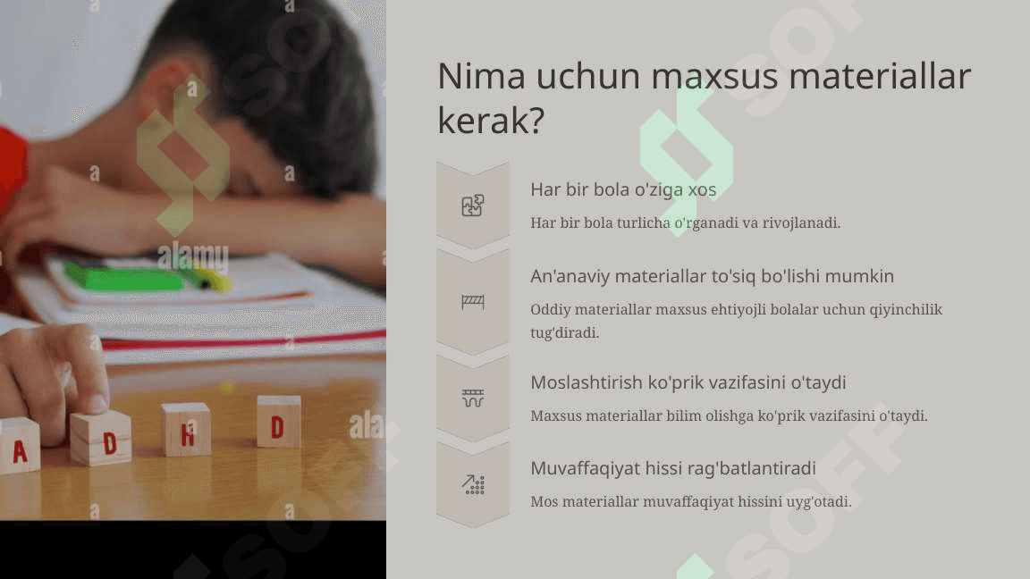 Maxsus ehtiyojli bolalar uchun mos o'quv materiallari 4