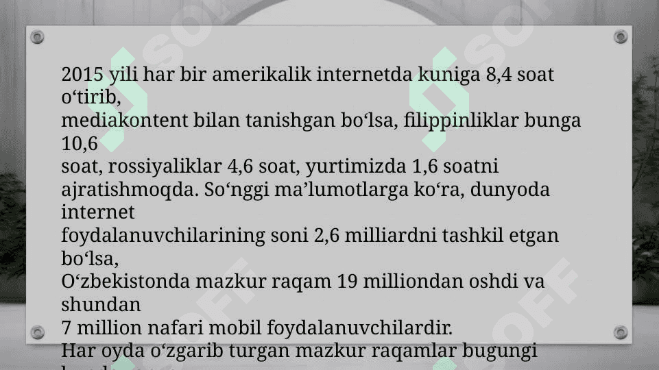 SIZ NIMA UCHUN MEDIA SAVODLI BO’LISHINGIZ KERAK? 5