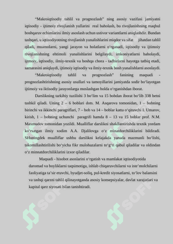 IQTISODIY O'SISHNI PROGNOZLASH kurs ishi 3