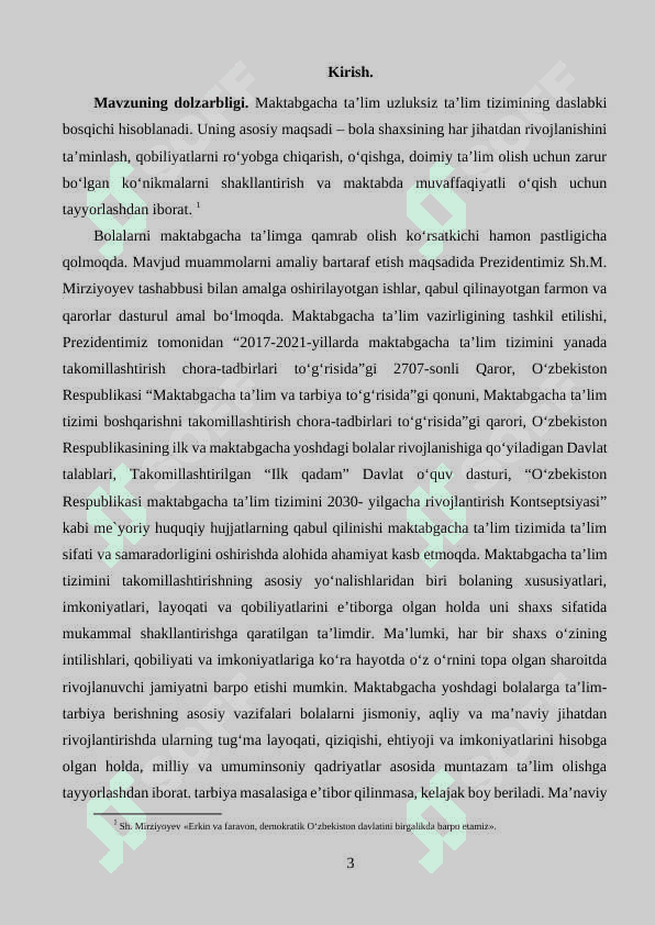 Davlatga qarashli bo‘lmagan maktabgacha ta’lim tashkilotlarida rahbarning faoliyati. 3