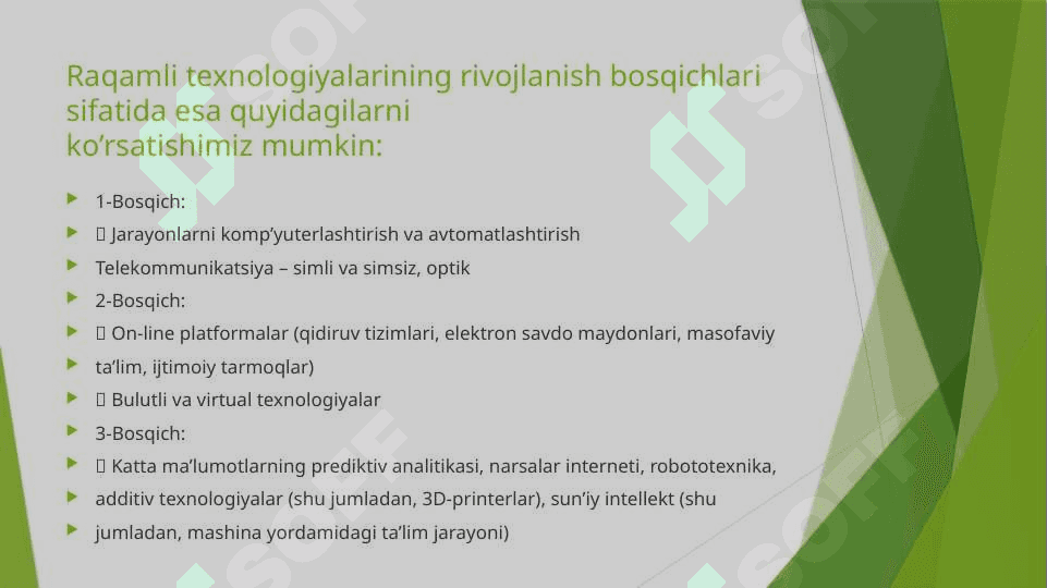 RAQAMLI IQTISODIYOT VA UNING ASOSIY TARKIBIY QISMLARI 6