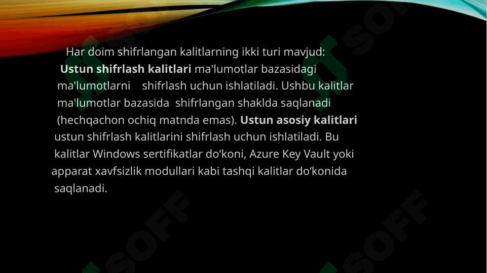 Berilganlar bazasi fanidan taqdimot. 6