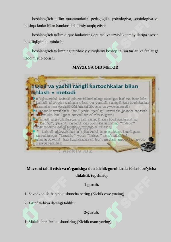 BOSHLANG’ICH TA’LIMDA INTEGRATSIYA MOHIYATI 4