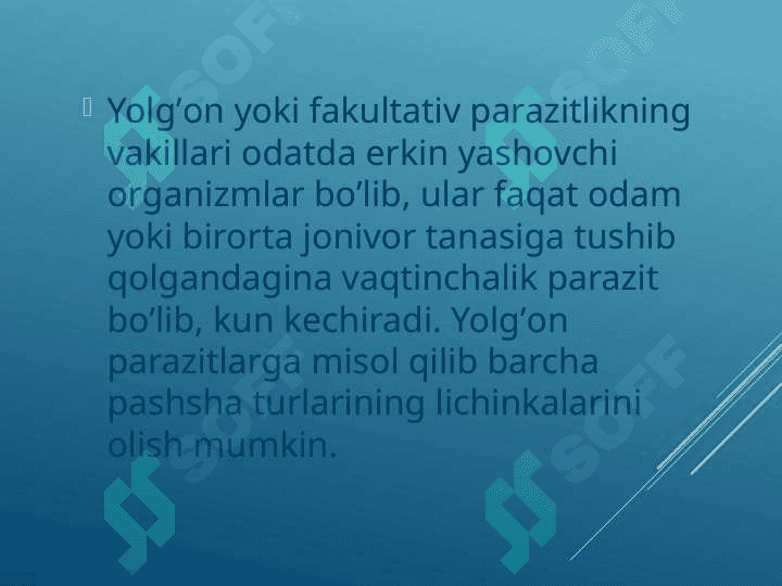 Parazitologiya asoslari, parazitlikning kelib chiqishi 5