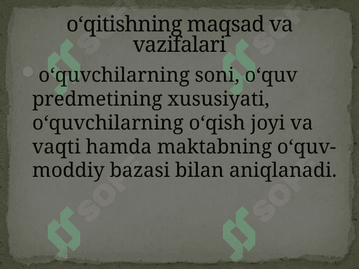 O‘quv jarayonini ilmiy asosda tashkil etish, o‘qitish shakllari, o‘quv reja va dasturlari 2
