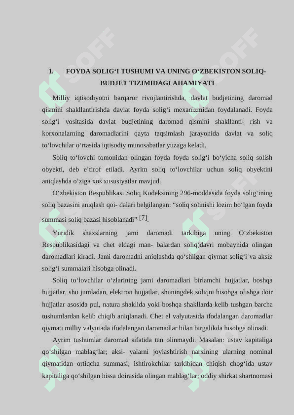 FOYDA SOLIG'INI HISOBLASH TARTIBI VA BUDJETGA TO'LASH MUDDATLARI 4