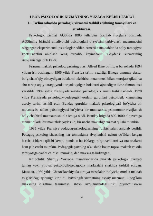 PSIXOLOGIK XIZMAT TARIXI 4