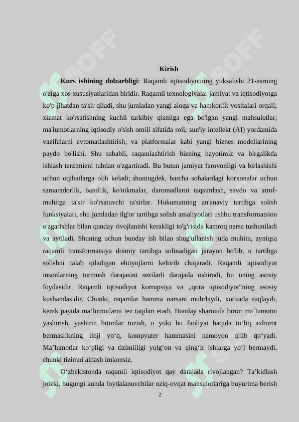 Raqamli iqtisodiyotda sanoat transformatsiyasi 2
