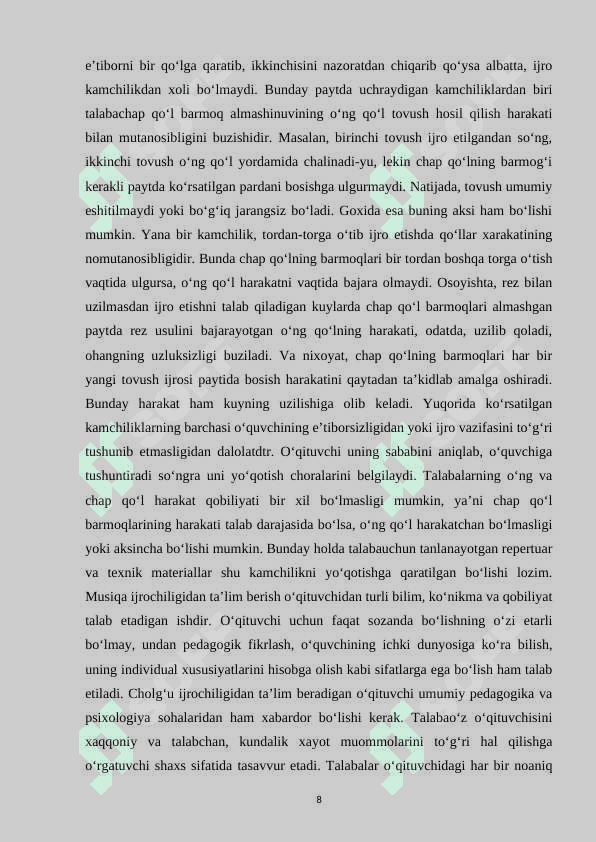 XALQ CHOGLGʻULARINING IJROCHILIGI 8