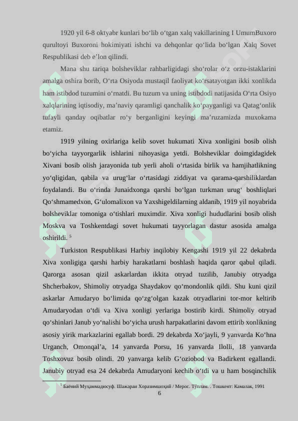 XIVA XONLIGI VA BUXORO AMIRLIGINING TUGATILISHI 6