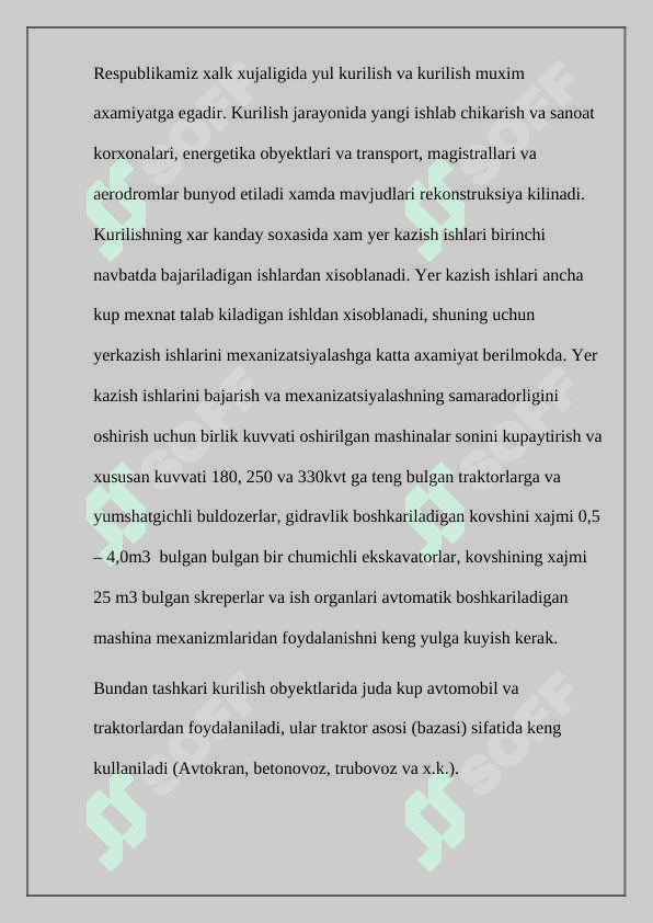 Yo'l qurilishida ishlatiladigan yo'l qurilish mashinalari 2