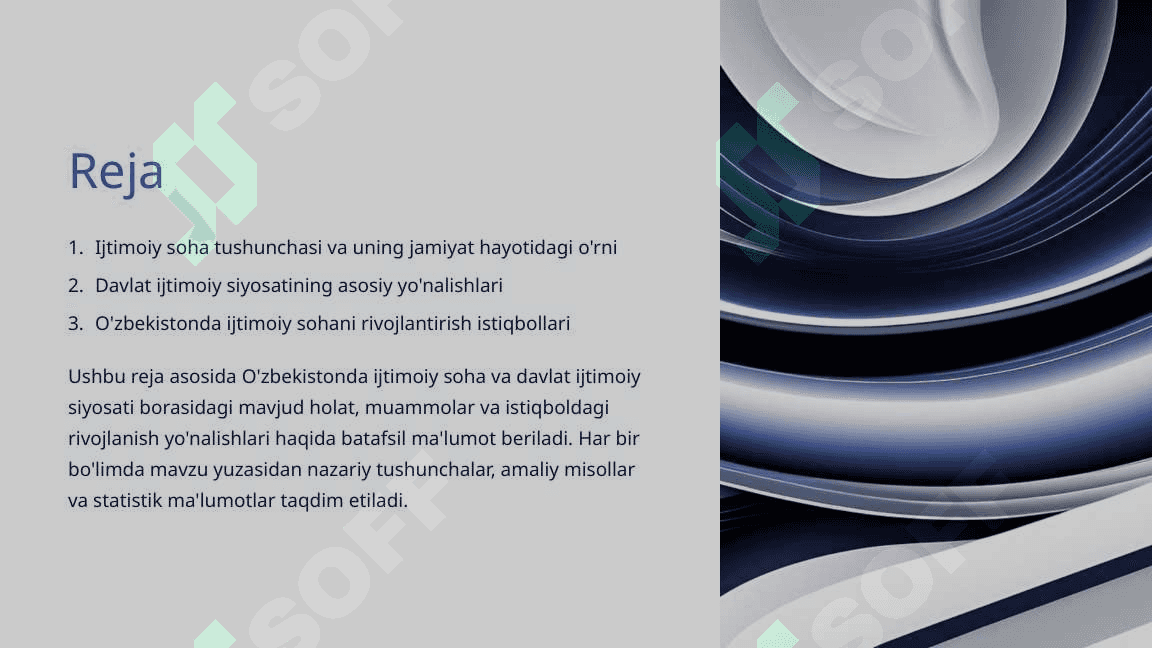 Jamiyatning ijtimoiy sohasi va davlatning ijtimoiy siyosati 2