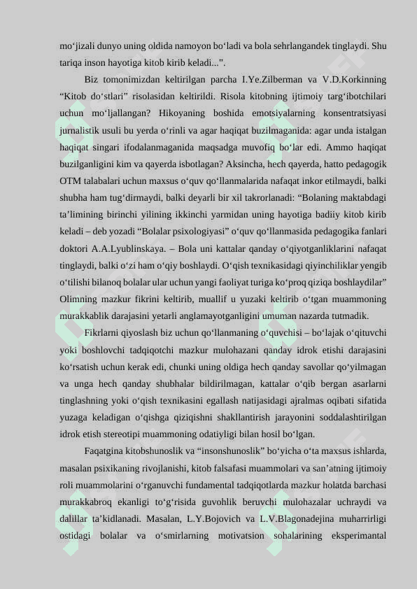 Kitobxonlik faoliyatini shakllantirish 2