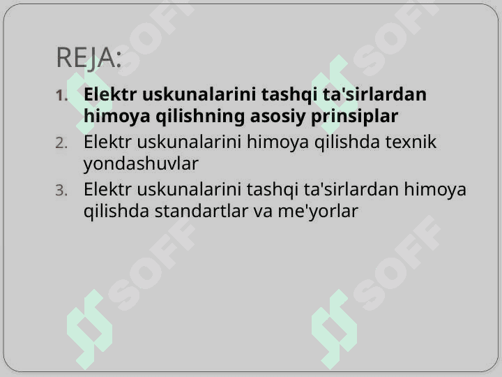 Elektr uskunalarini tashqi ta'sirlardan himoyalash usullari t.pptx 2