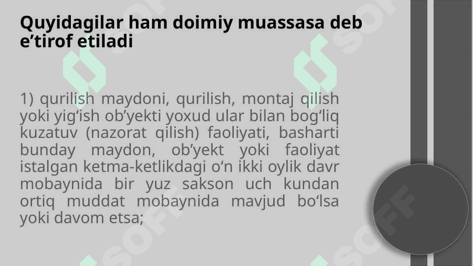 Mavzu : Doimiy muassasa slayd 5