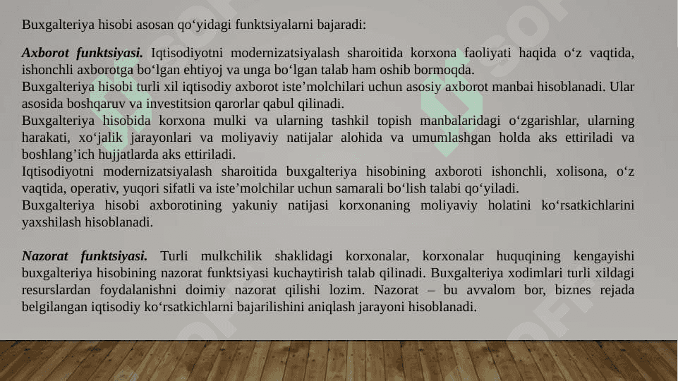 Mavzu: Buxgalteriya hisobining predmeti va metodi  slayd 8