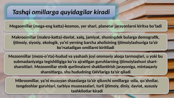 IJTIMOIYLASHTIRISHNING OMILLARI VA MEXANIZMLARI 7