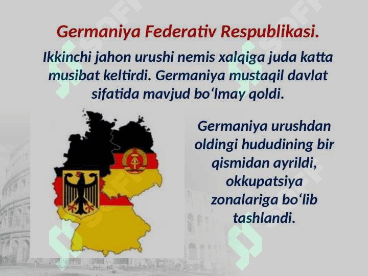 1946- 1991 yillar germaniya va italiya 10- jahon  (2) 2