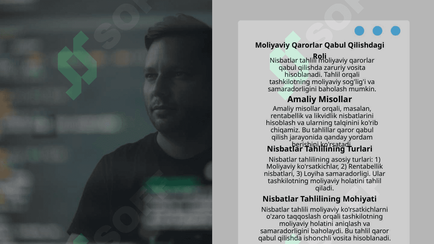 Moliyaviy va boshqaruv tahlili 4